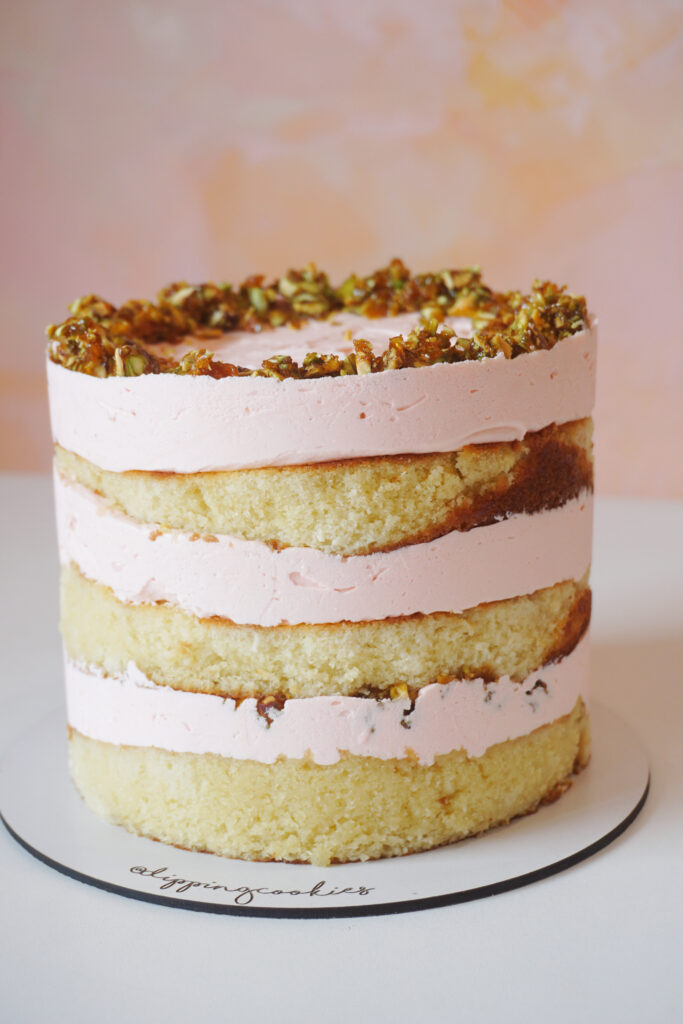 Torta de Rosas y Pistachos