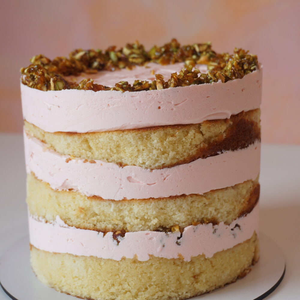 Torta de Rosas y Pistachos