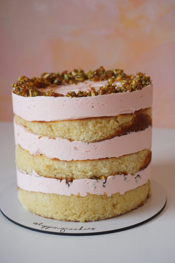 Torta de Rosas y Pistachos
