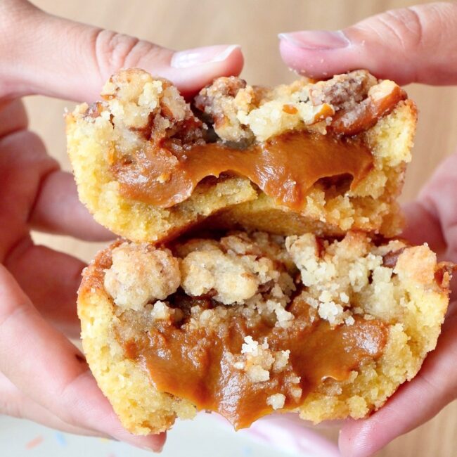 Cookie Cup de churro y pretzel
